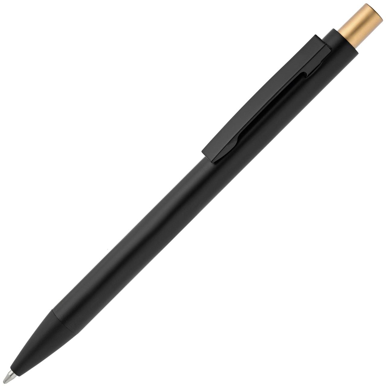 Ручка шариковая Chromatic, черная с золотистым (артикул 15111.00)