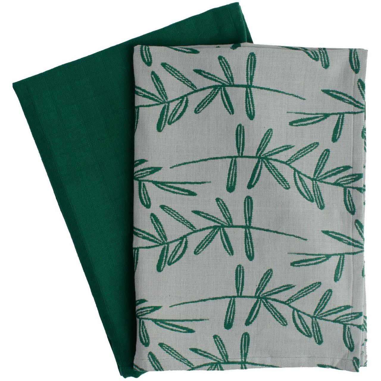 Набор кухонных полотенец Russian North, с принтом «Папоротник» (артикул 10634.90), фото 1