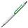 Ручка шариковая Clamp, белая с зеленым (артикул 7654.69), фото 2