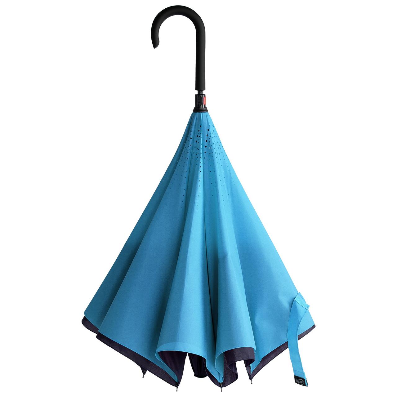 Зонт наоборот Unit Style, трость, сине-голубой (артикул 7772.40), фото 1