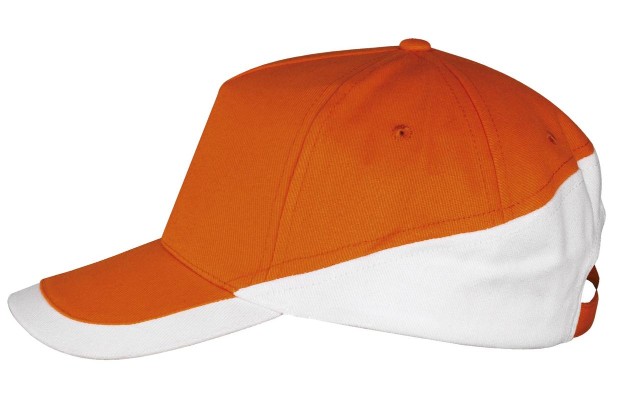 Бейсболка Booster, оранжевая с белым (артикул 6537.26) - фото 1 - id-p88634840