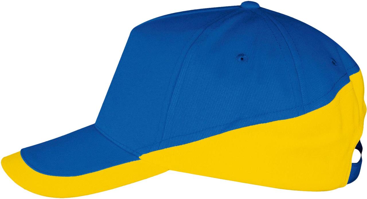 Бейсболка Booster, ярко-синяя с желтым (артикул 6537.48) - фото 1 - id-p88634846