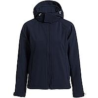 Куртка женская Hooded Softshell темно-синяя (артикул JW937003)