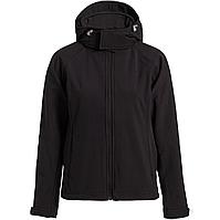 Куртка женская Hooded Softshell черная (артикул JW937002)