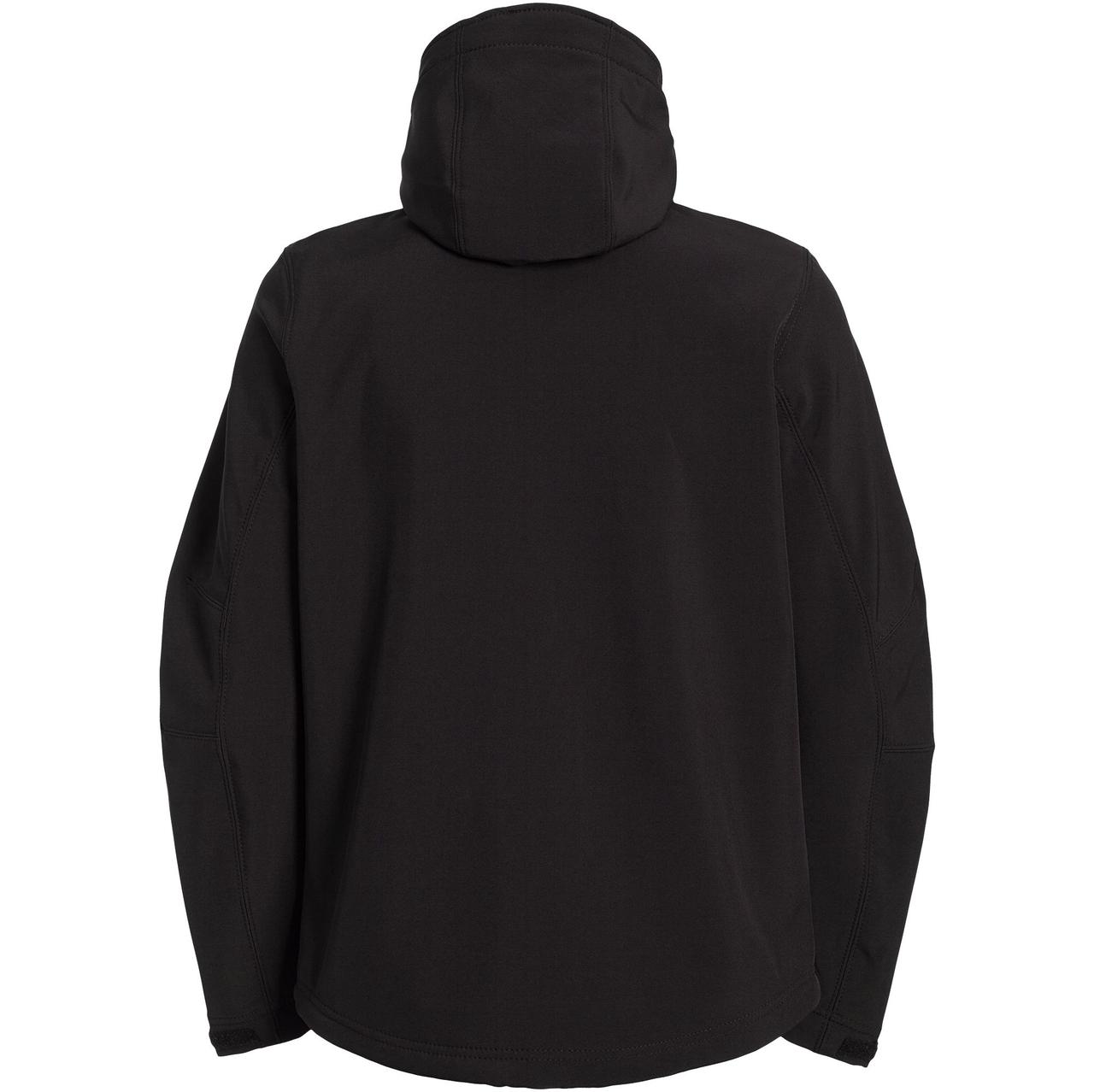 Куртка мужская Hooded Softshell черная (артикул JM950002) - фото 3 - id-p88643649