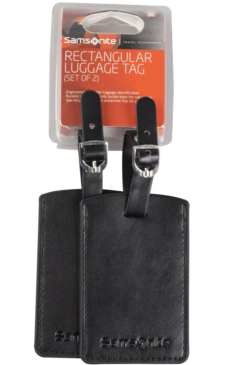Набор из 2 бирок Luggage Accessories, черный (артикул U23-09205) - фото 1 - id-p88638737