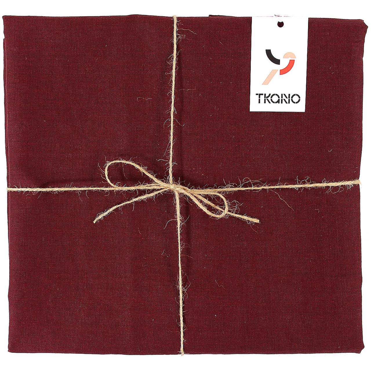 Скатерть Essential с пропиткой, квадратная, бордовая (артикул 10652.50)