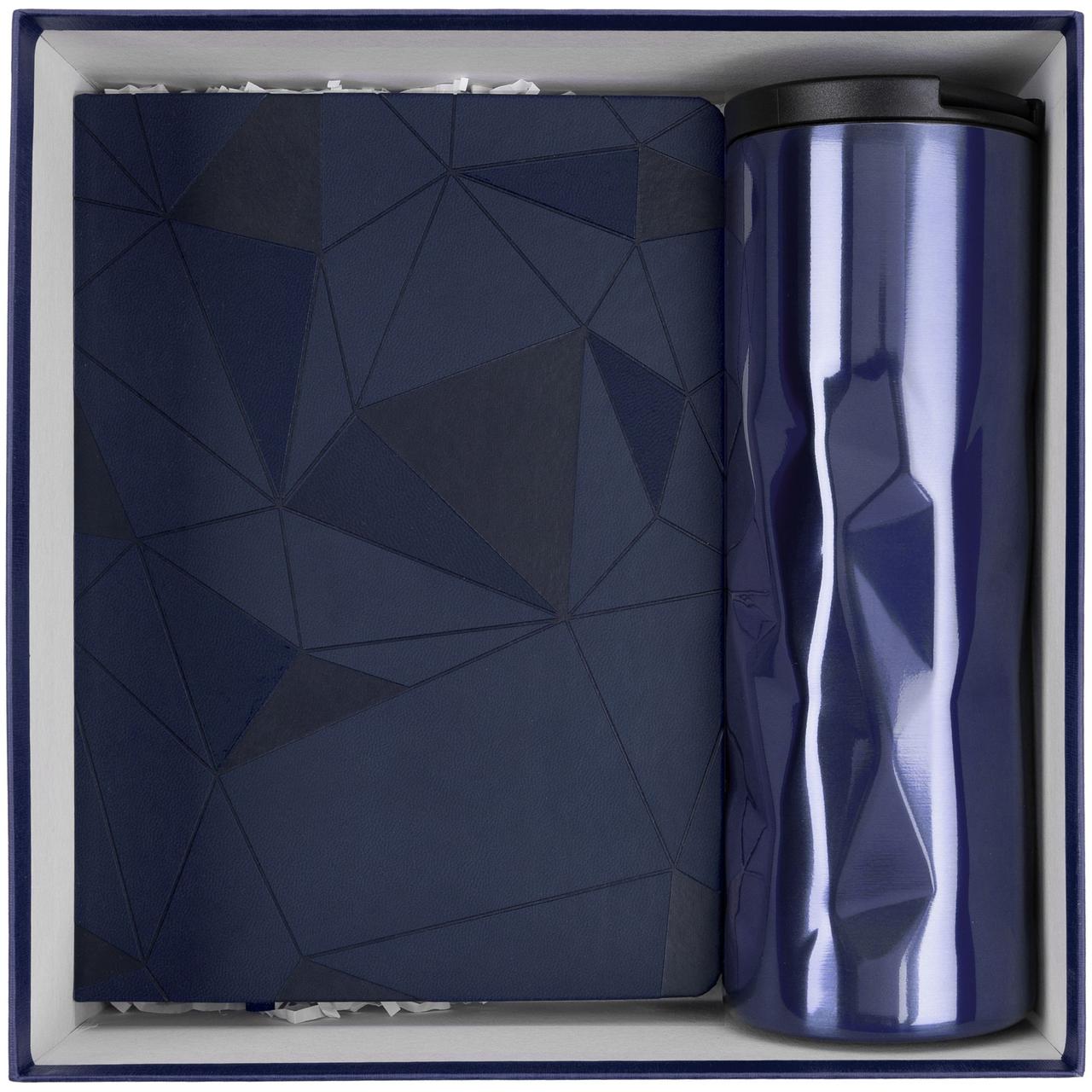 Набор Gems: ежедневник и термостакан, темно-синий (артикул 12931.44) - фото 2 - id-p88641729