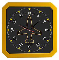 Часы настенные «Квадро», желтые (артикул 5969.80)