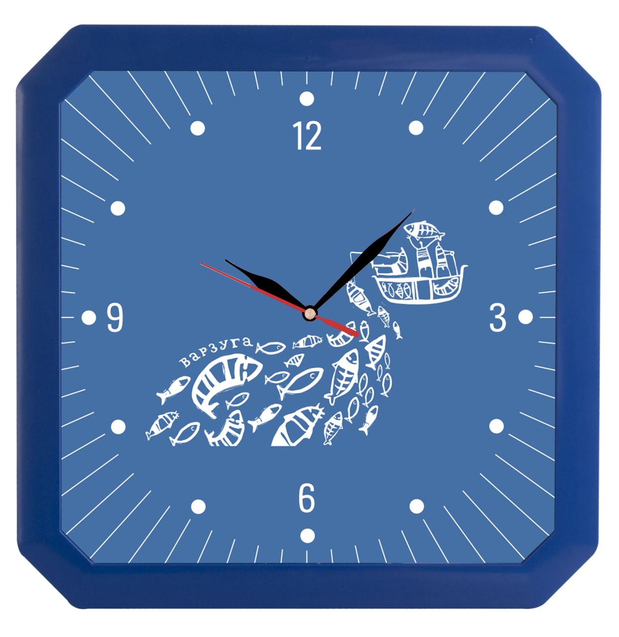 Часы настенные «Квадро», синие (артикул 5969.40), фото 1