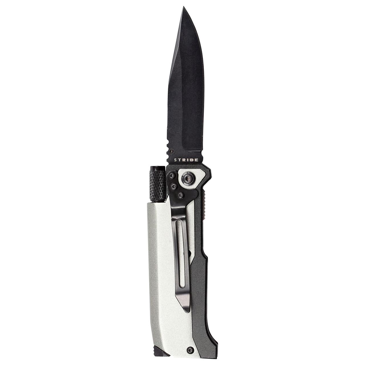 Нож складной с фонариком и огнивом Ster, серый (артикул 2803.10) - фото 2 - id-p88639775