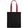 Холщовая сумка BrighTone, черная с красными ручками (артикул 10766.35), фото 3