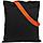 Холщовая сумка BrighTone, черная с оранжевыми ручками (артикул 10766.32), фото 2
