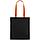 Холщовая сумка BrighTone, черная с оранжевыми ручками (артикул 10766.32), фото 3