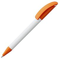 Ручка шариковая Prodir DS3 TPP Special, белая с оранжевым (артикул 1912.62)