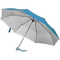 Зонт складной Silverlake, голубой с серебристым (артикул 79135.14)