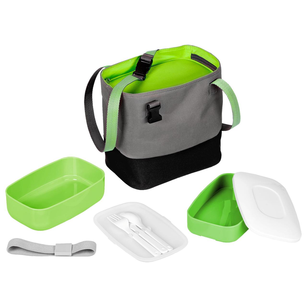Набор ланчбоксов в термосумке Takk Mamma, зеленый (артикул 4500.94)