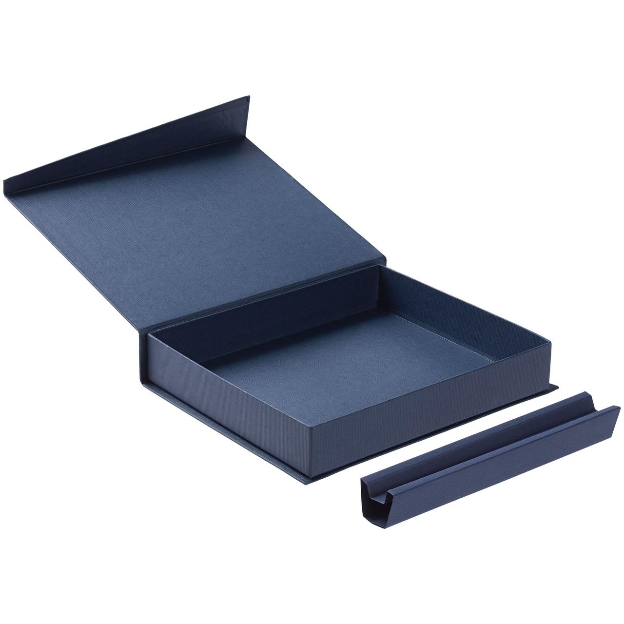 Коробка Duo под ежедневник и ручку, синяя (артикул 1639.40) - фото 2 - id-p88634951
