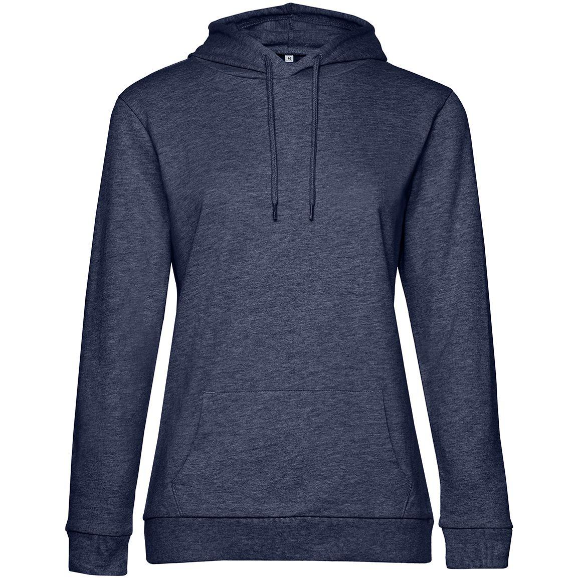Толстовка с капюшоном женская Hoodie, синий меланж (артикул WW04W611)