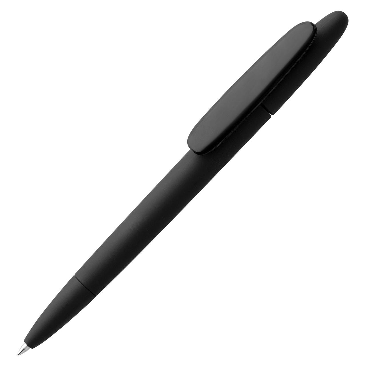 Ручка шариковая Prodir DS5 TRR-P Soft Touch, черная (артикул 3389.30)
