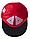 Бейсболка Unit Heat с прямым козырьком, двухцветная, красная с черным (артикул 5949.53), фото 4