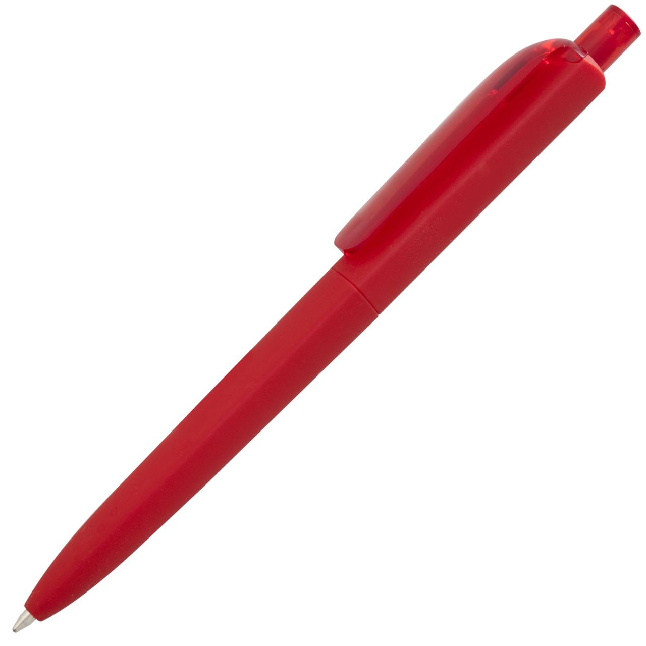 Ручка шариковая Prodir DS8 PRR-Т Soft Touch, красная (артикул 6075.50)