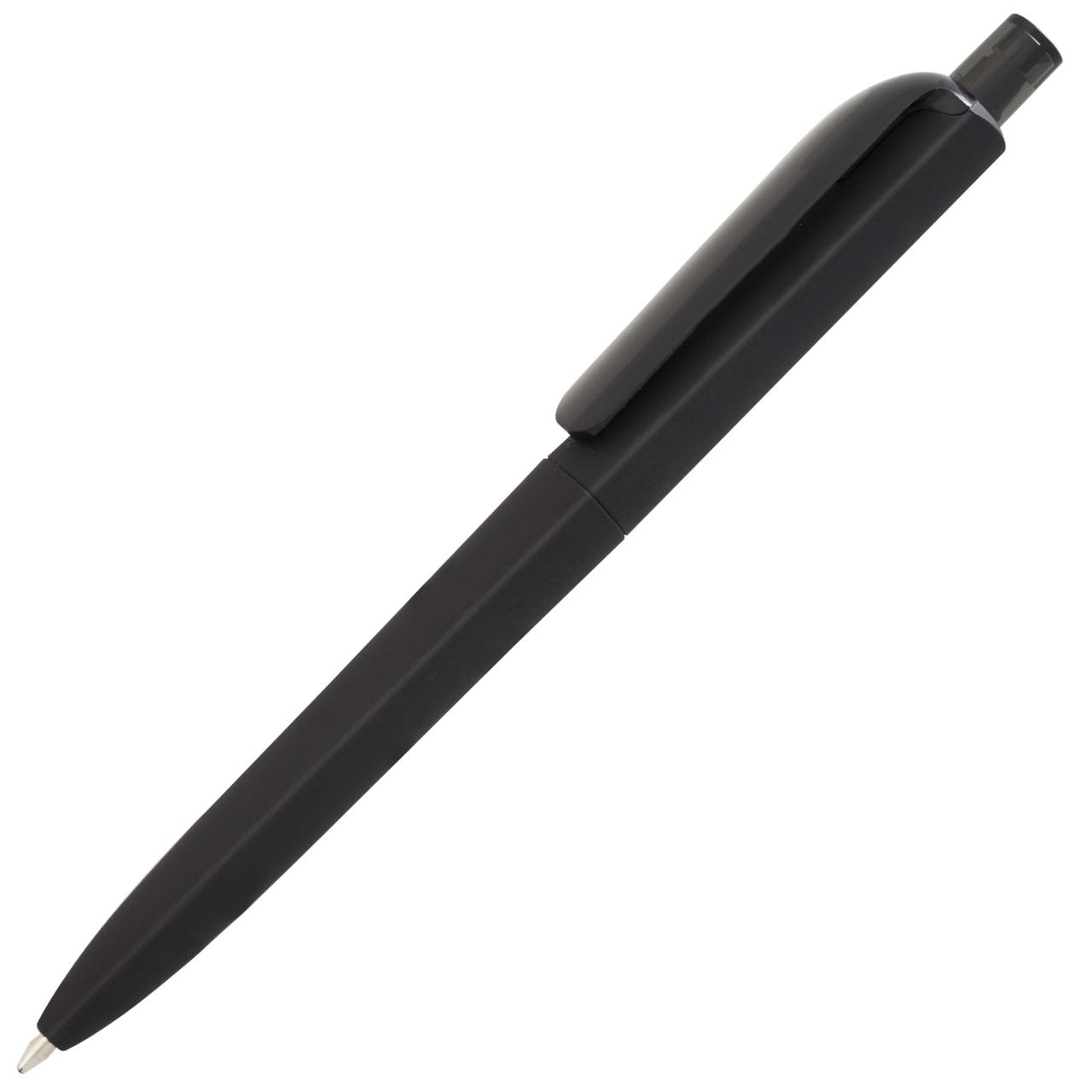 Ручка шариковая Prodir DS8 PRR-Т Soft Touch, черная (артикул 6075.30)