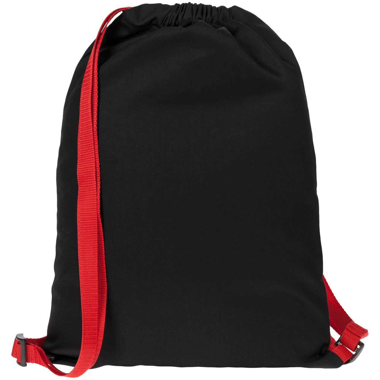 Рюкзак Nock, черный с красной стропой (артикул 12199.35) - фото 2 - id-p88634978