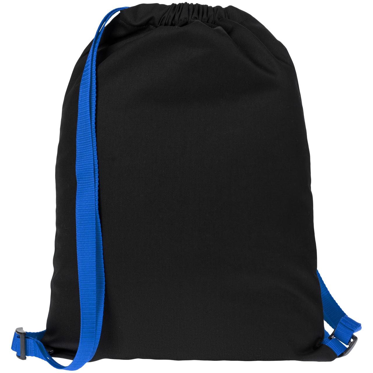 Рюкзак Nock, черный с синей стропой (артикул 12199.38) - фото 2 - id-p88634979