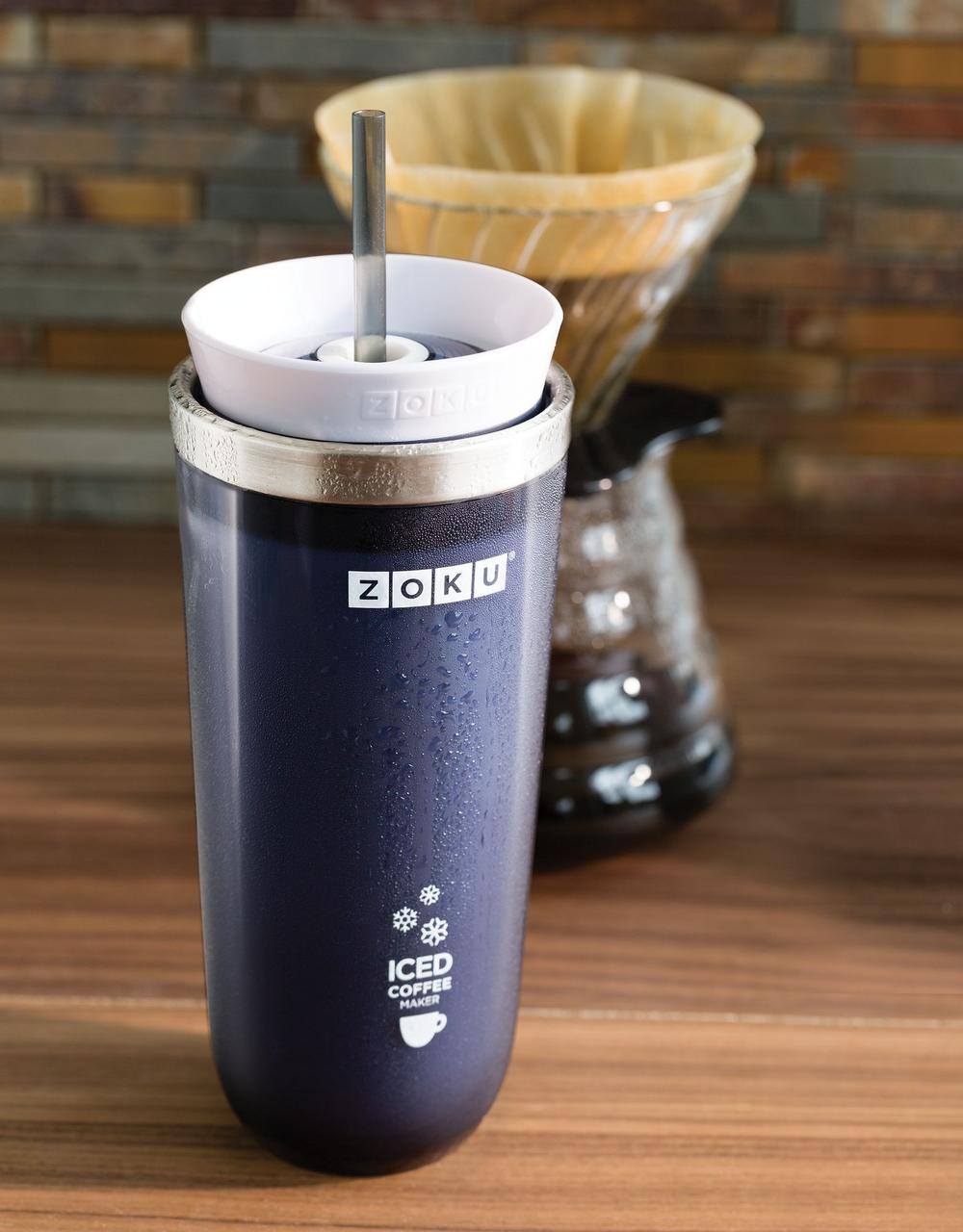 Стакан для охлаждения напитков Iced Coffee Maker, голубой (артикул 12623.14) - фото 6 - id-p88642799