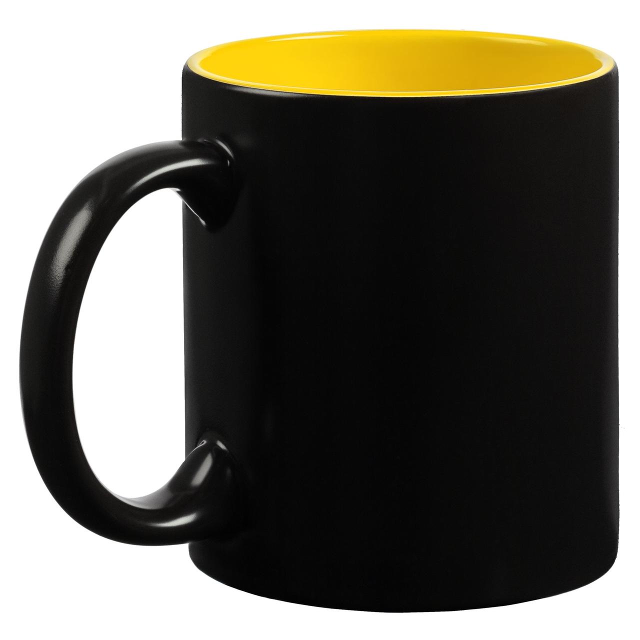 Кружка-хамелеон On Display, матовая, желто-черная (артикул 10869.80) - фото 2 - id-p88634120