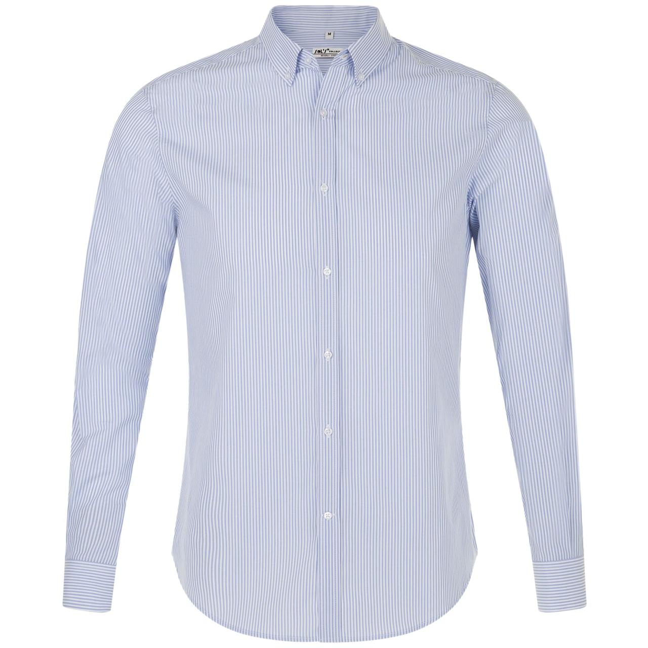 Рубашка мужская Beverly Men, белая с синим (артикул 01650504)