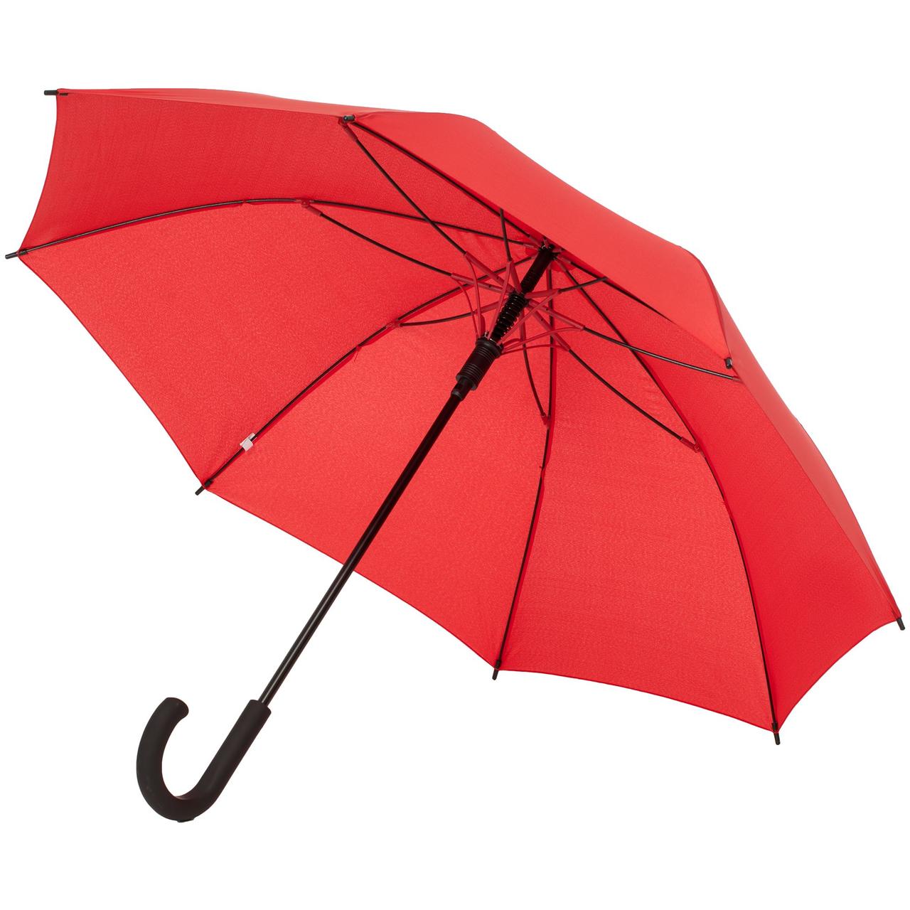 Зонт-трость с цветными спицами Bespoke, красный (артикул 12372.50) - фото 1 - id-p88639898