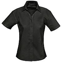 Рубашка женская с коротким рукавом Elite, черная (артикул 16030312)