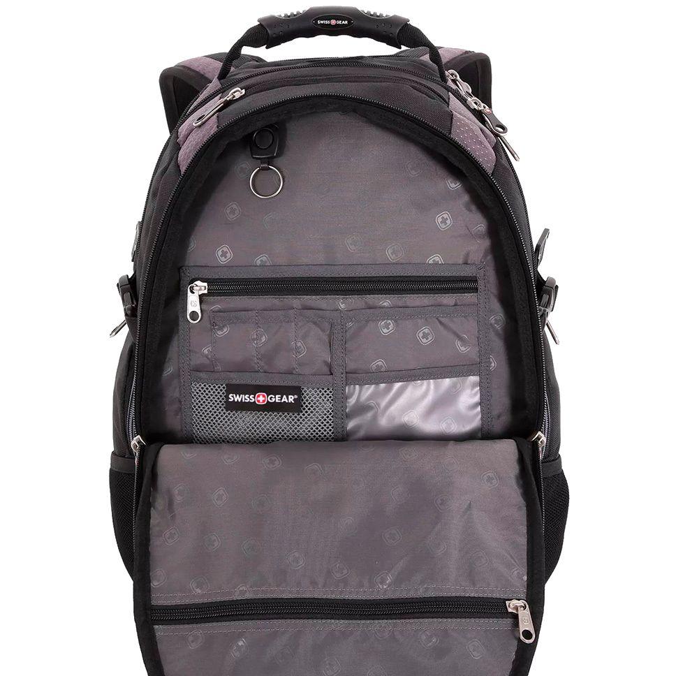 Рюкзак для ноутбука Swissgear Сarabine, черный с серым (артикул 12143.30) - фото 6 - id-p88643854