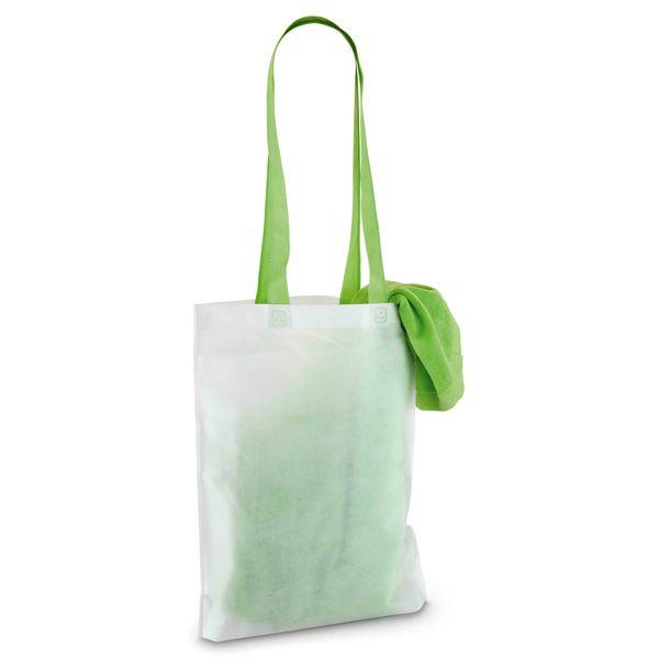 Пляжное полотенце в сумке SoaKing, зеленое (артикул 74142.92) - фото 2 - id-p88640905