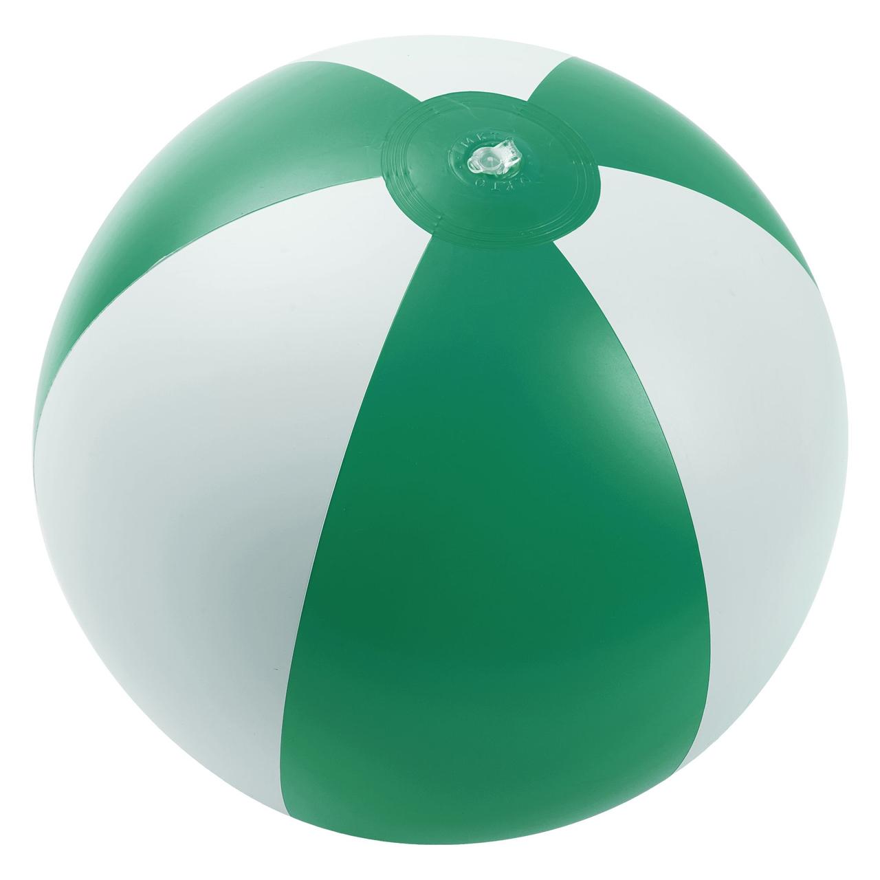 Надувной пляжный мяч Jumper, зеленый с белым (артикул MKT8094gree) - фото 1 - id-p88633280