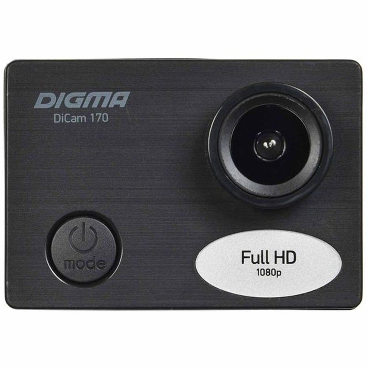 Экшн-камера Digma DiCam 170, черная (артикул 14865)