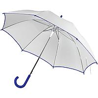 Зонт-трость Unit White, белый с синим (артикул 5788.64)