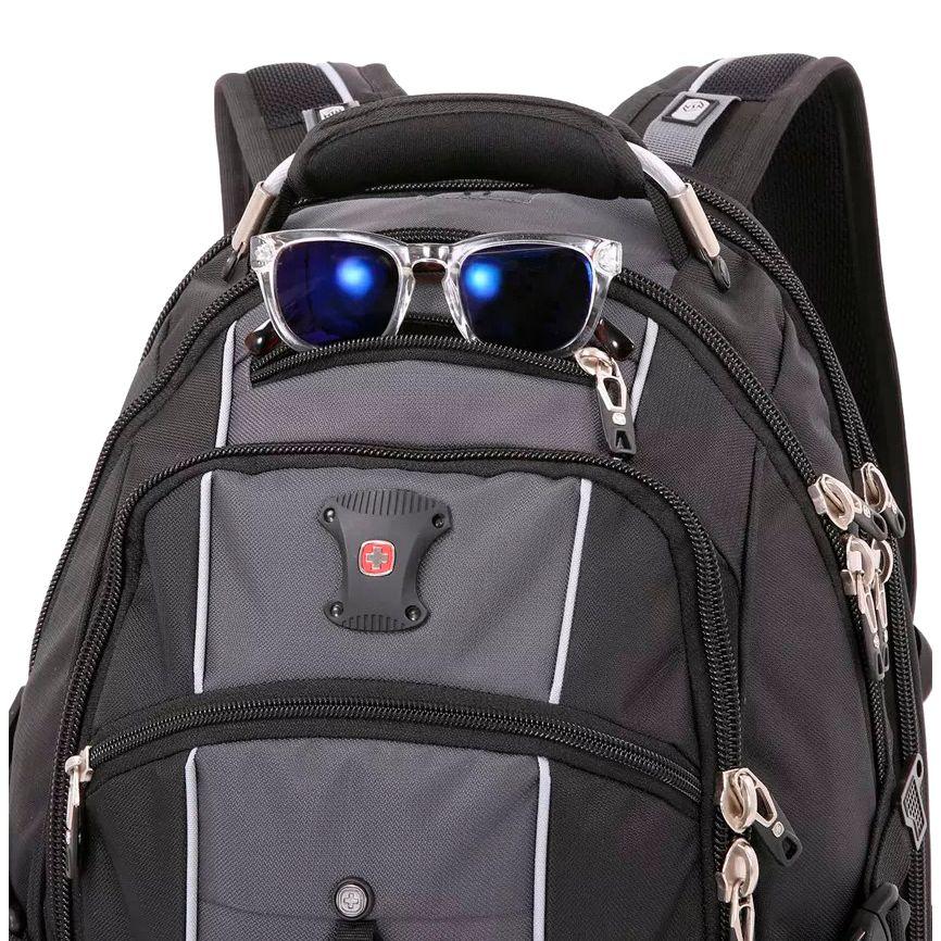 Рюкзак для ноутбука Swissgear Dobby, черный с серым (артикул 12148.31) - фото 8 - id-p88643923