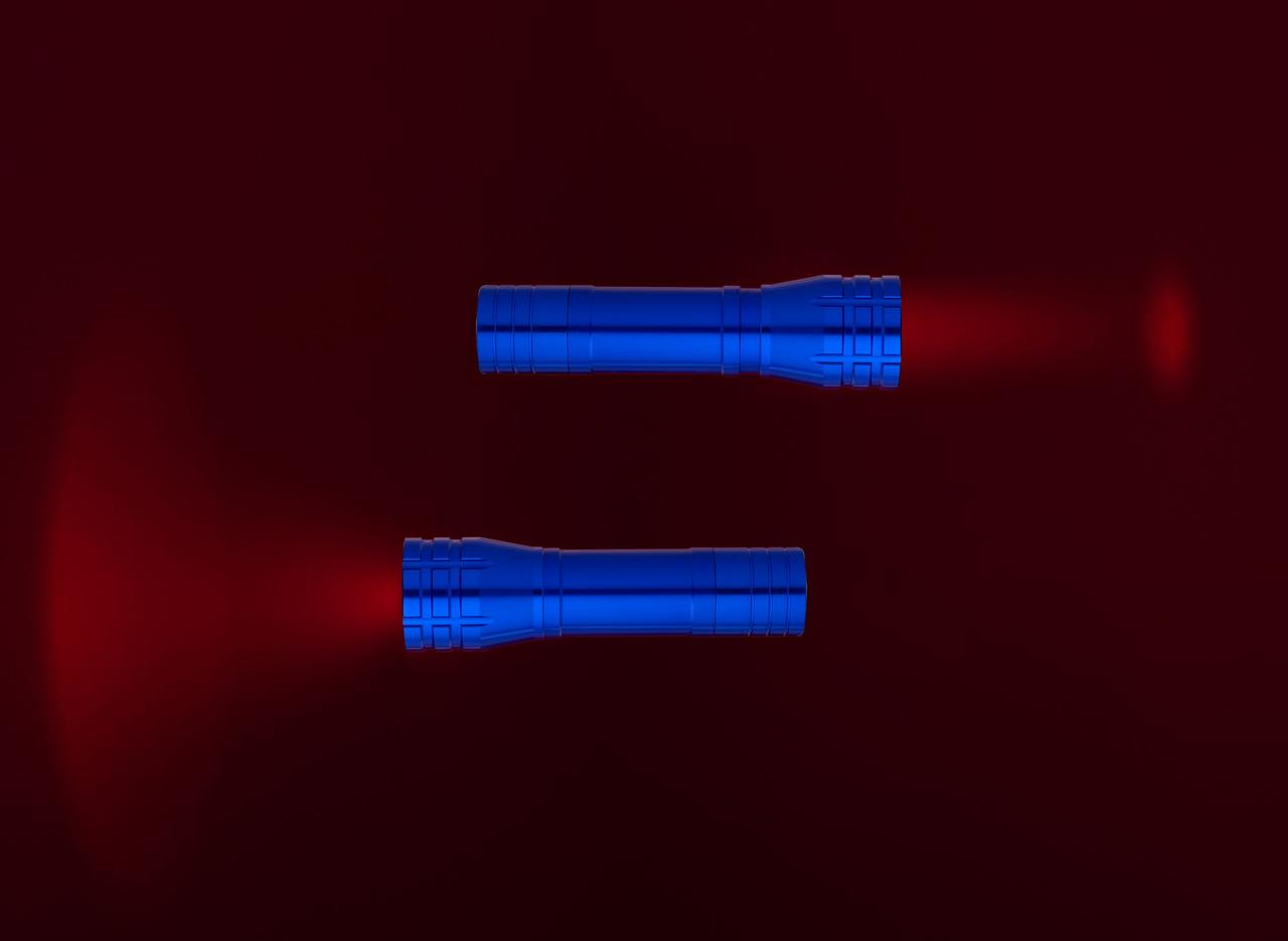Фонарик с фокусировкой луча Beaming, синий (артикул 10422.40) - фото 4 - id-p88634246