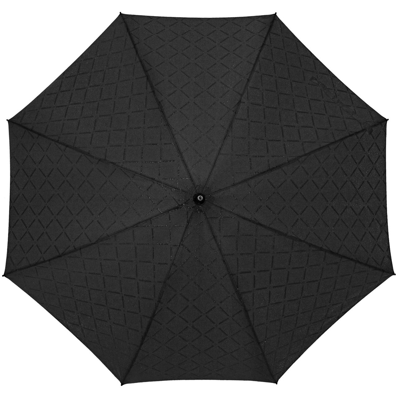 Зонт-трость Magic с проявляющимся рисунком в клетку, черный (артикул 17012.30), фото 1