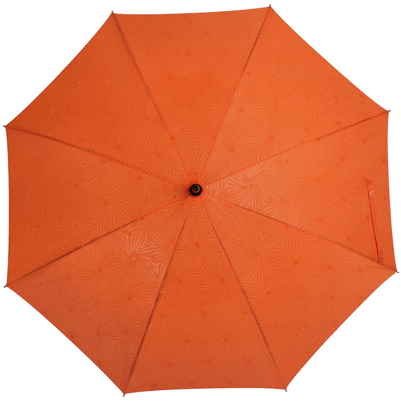 Зонт-трость Magic с проявляющимся цветочным рисунком, оранжевый (артикул 17012.20), фото 1