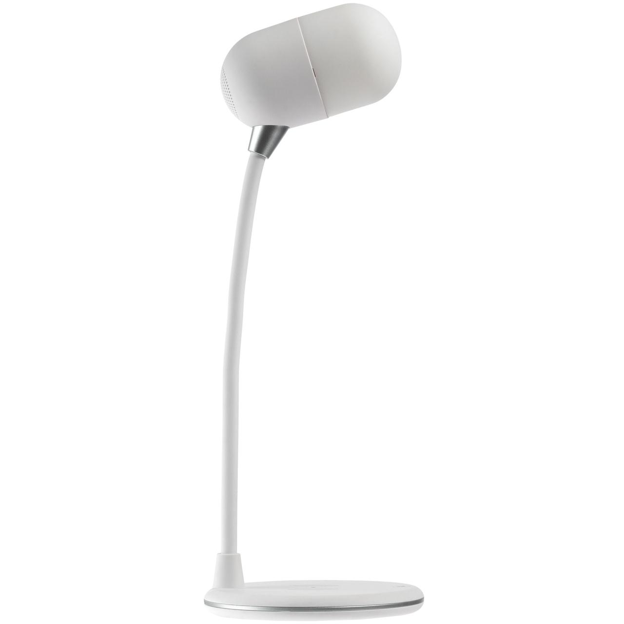 Лампа с колонкой и беспроводной зарядкой lampaTon, белая (артикул 11306.60) - фото 4 - id-p88642983