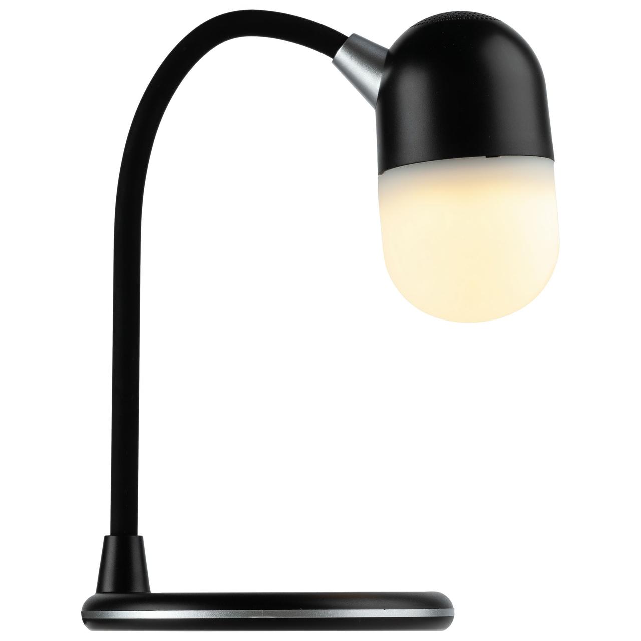 Лампа с колонкой и беспроводной зарядкой lampaTon, черная (артикул 11306.30) - фото 3 - id-p88642984