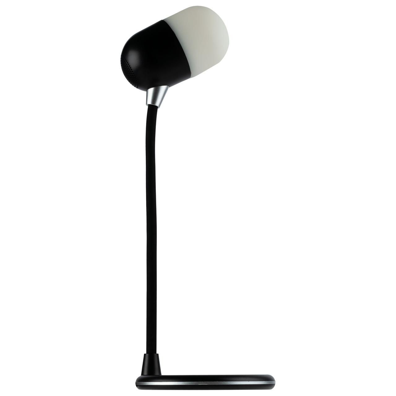 Лампа с колонкой и беспроводной зарядкой lampaTon, черная (артикул 11306.30) - фото 5 - id-p88642984
