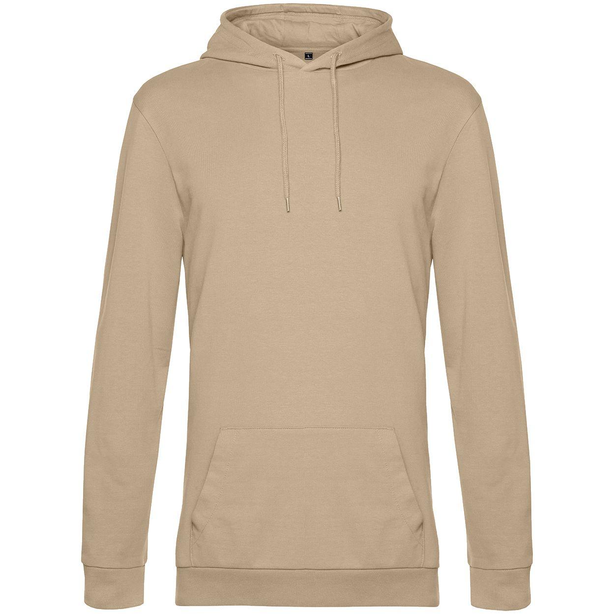 Толстовка с капюшоном унисекс Hoodie, бежевая (артикул WU03W123)