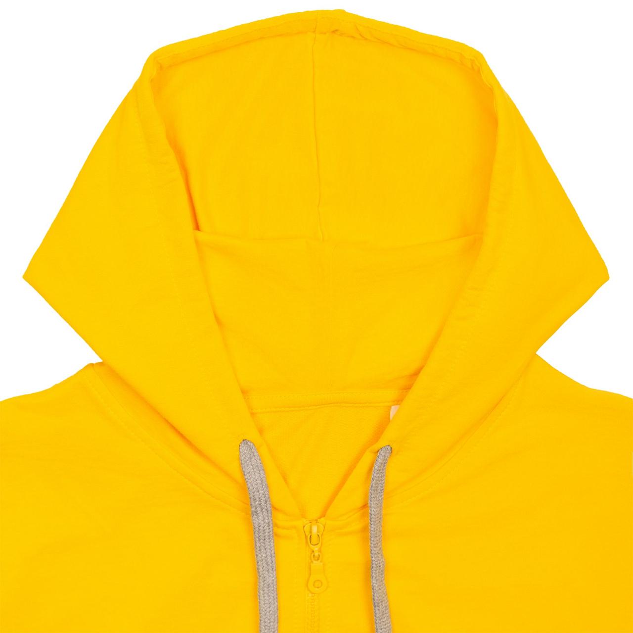 Толстовка на молнии с капюшоном Unit Siverga, желтая (артикул 6895.80) - фото 4 - id-p88640035