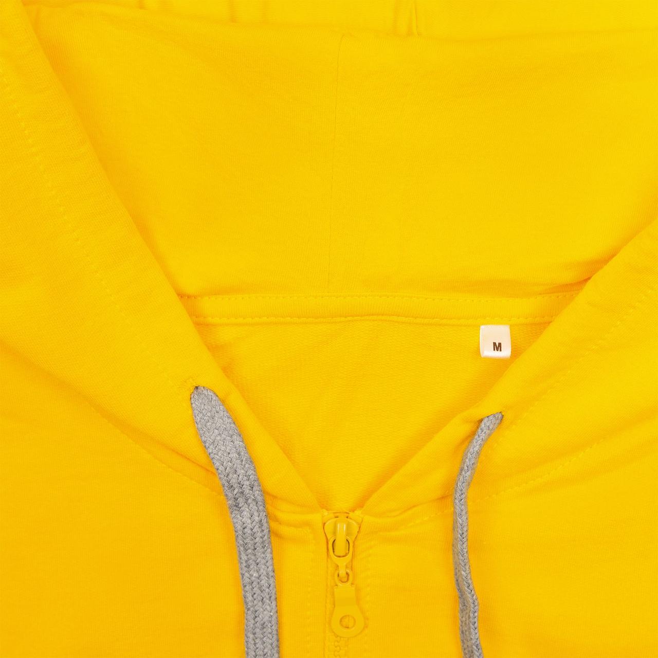 Толстовка на молнии с капюшоном Unit Siverga, желтая (артикул 6895.80) - фото 5 - id-p88640035