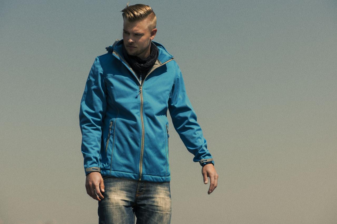 Куртка софтшелл мужская Skyrunning, темно-синяя (артикул 6575.40) - фото 2 - id-p88642994